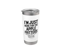 I'm Just Here for the Apple Beignters Funny Food Lovers Gobelet isotherme en acier inoxydable double paroi