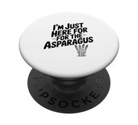I'm Just Here for The Asperagus Funny Vegetable Lover PopSockets PopGrip Adhésif