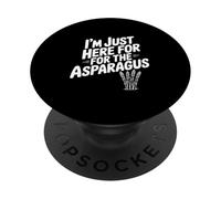 I'm Just Here for The Asperagus Funny Vegetable Lover PopSockets PopGrip Adhésif