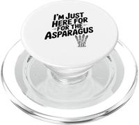 I'm Just Here for The Asperagus Funny Vegetable Lover PopSockets PopGrip pour MagSafe
