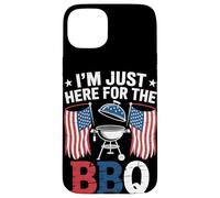 I'm Just Here for The Barbecue Pitmaster BBQ 4 Juillet Coque pour iPhone 15 Plus