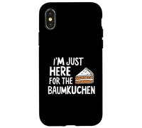 I'm Just Here for The Baumkuchen German Layer Dessert Cake Coque pour iPhone X/XS