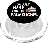 I'm Just Here for The Baumkuchen German Layer Dessert Cake PopSockets PopGrip pour MagSafe
