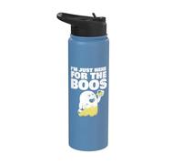 I'm Just Here for the Boos Ghost Transparent Stainless Steel Insulated Water Bottle