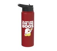 I'm Just Here for the Boos Ghost Transparent Stainless Steel Insulated Water Bottle