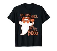 I'm Just Here for The Boos Motif Halloween Effrayant T-Shirt