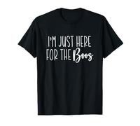 I'm Just Here for The Boos Motif Halloween Effrayant T-Shirt