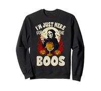 I'm Just Here for The Boos Skeleton Funny Halloween Sweatshirt
