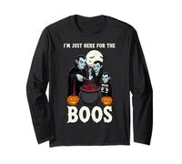 I'm Just Here for The Boos Vampire Funny Halloween Manche Longue