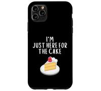 I'm Just Here for The Cake Funny Wedding Party Costume Cakes Coque pour iPhone 11 Pro Max