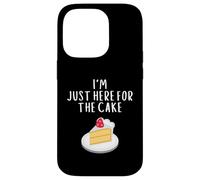I'm Just Here for The Cake Funny Wedding Party Costume Cakes Coque pour iPhone 14 Pro