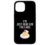 I'm Just Here for The Cake Funny Wedding Party Costume Cakes Coque pour iPhone 15