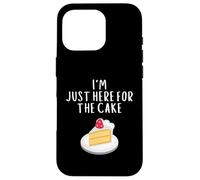 I'm Just Here for The Cake Funny Wedding Party Costume Cakes Coque pour iPhone 16 Pro