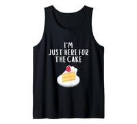 I'm Just Here for The Cake Funny Wedding Party Costume Cakes Débardeur