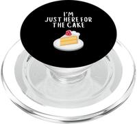 I'm Just Here for The Cake Funny Wedding Party Costume Cakes PopSockets PopGrip pour MagSafe