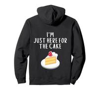 I'm Just Here for The Cake Funny Wedding Party Costume Cakes Sweat à Capuche