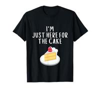 I'm Just Here for The Cake Funny Wedding Party Costume Cakes T-Shirt