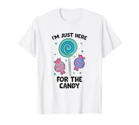 I'm Just Here For The Candy Lollipop Sachet de bonbons T-Shirt