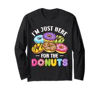 I'm just here for the Donuts Cute Foodie Sweet Dessert Donut Manche Longue