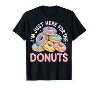 I'm Just Here for The Donuts Cute Pastel Sprinkle Art T-Shirt