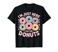 I'm Just Here for The Donuts Joli Motif Pastel T-Shirt