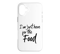 Im Just Here for The Food Funny Saying Pot Luck Hungry Coque pour iPhone 16 Plus