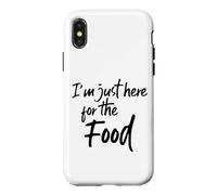 Im Just Here for The Food Funny Saying Pot Luck Hungry Coque pour iPhone X/XS
