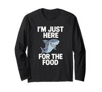 I'm Just Here for The Food - Wildlife Sea Lover Shark Lover Manche Longue