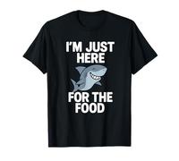 I'm Just Here For The Food - Wildlife Sea Lover Shark Lover T-Shirt