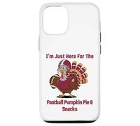 I'm Just Here for The Football Pumpkin Pie & Snacks Coque pour iPhone 12/12 Pro