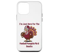 I'm Just Here for The Football Pumpkin Pie & Snacks Coque pour iPhone 12 Mini