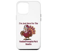 I'm Just Here for The Football Pumpkin Pie & Snacks Coque pour iPhone 12 Pro Max