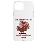 I'm Just Here for The Football Pumpkin Pie & Snacks Coque pour iPhone 15 Plus