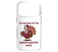 I'm Just Here for The Football Pumpkin Pie & Snacks Coque pour iPhone 17 Pro
