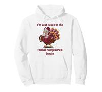 I'm Just Here for The Football Pumpkin Pie & Snacks Sweat à Capuche