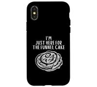 I'm Just Here for The Funnel Cake Funny Wedding Carnival Pie Coque pour iPhone X/XS