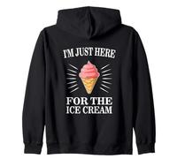 I'm Just Here for The Ice Cream Funny Foodie Sweat à Capuche