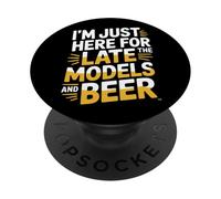 I'm Just Here for The Late Models and Beer - PopSockets PopGrip Adhésif