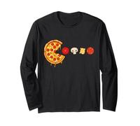 I'm Just Here for The Pizza | Funny Food Lover Manche Longue