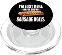 I'm Just Here for The Saucisse Rolls Food Eater Saucisses PopSockets PopGrip pour MagSafe