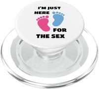 I'm Just Here for The Sex Gender Reveal PopSockets PopGrip pour MagSafe