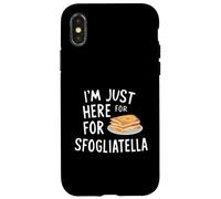 I'm Just Here for The Sfogliatelle Italian Ricotta Pastry Coque pour iPhone X/XS