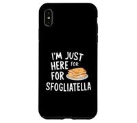 I'm Just Here for The Sfogliatelle Italian Ricotta Pastry Coque pour iPhone XS Max