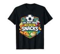 I'm Just Here for The Snacks Football Fan Match Day T-Shirt