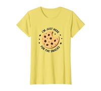 I'm Just Here for The Snacks - Funny Cookie Lover T-Shirt, Femme, Citron, S
