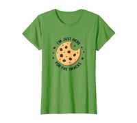 I'm Just Here for The Snacks - Funny Cookie Lover T-Shirt, Femme, Herbe, XS