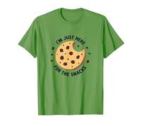 I'm Just Here for The Snacks - Funny Cookie Lover T-Shirt, Homme, Herbe, L