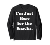 I'm Just Here For The Snacks Funny Quote Saying Manche Longue