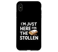 I'm Just Here for The Stollen German Holiday Bread Pâte d'amande Coque pour iPhone XS Max