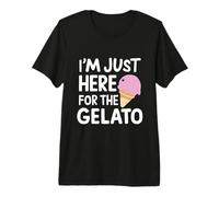 I'm Just Here for The Strawberry Gelato Italian Ice Cream T-Shirt Haut de Gamme